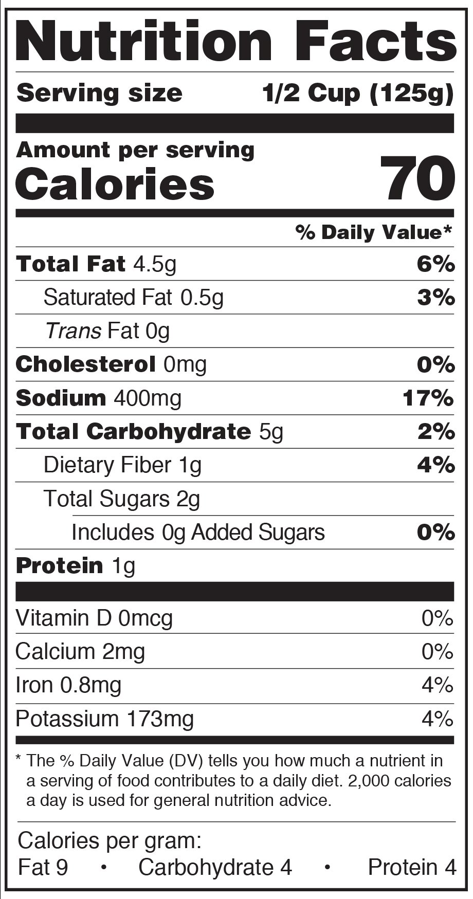 Paesana Organic Pasta Sauce Fra Diavolo Nutrtition Facts Label