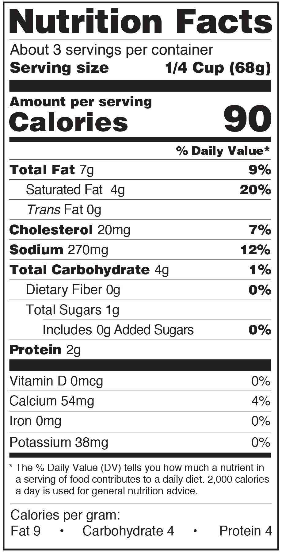 Paesana Pizza Sauce Nutrition Facts Label whitepizza