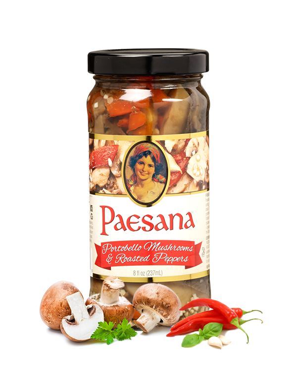 Paesana 8oz Portobello Mushrooms & Roasted Peppers 