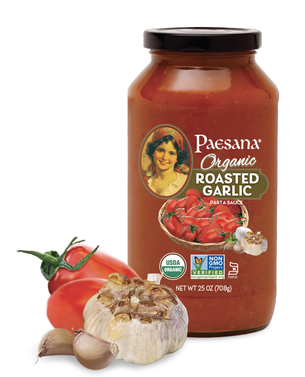 paesana roasted garlic organic sauce