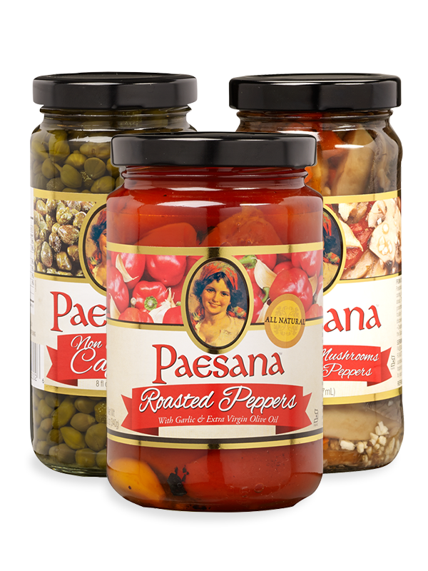 Jars of Paesana Condiments