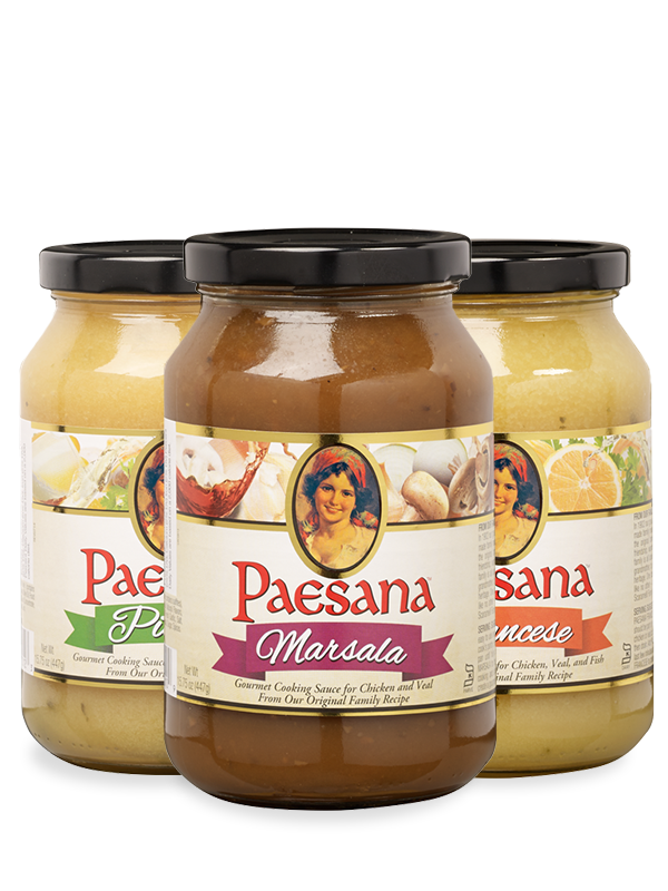  Paesana Francese Gourmet Cooking Sauce - Simmer Sauce made with  White Wine – Great with Chicken or Veal, Fish. Kosher Dairy. 15.75 oz. Jar  - Packed in USA (6 Pack) : Grocery & Gourmet Food