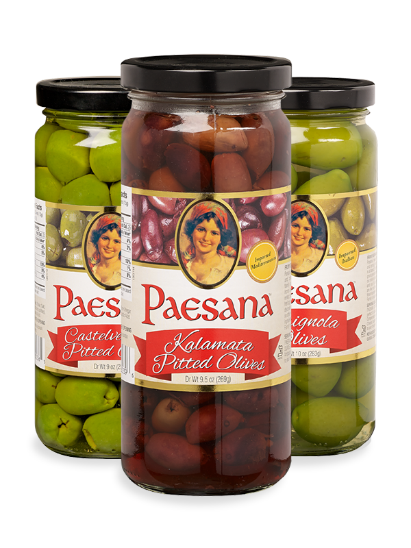Jars of Paesana Olives